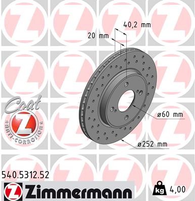 ZIMMERMANN 540.5312.52 EAN: 4250238775904.