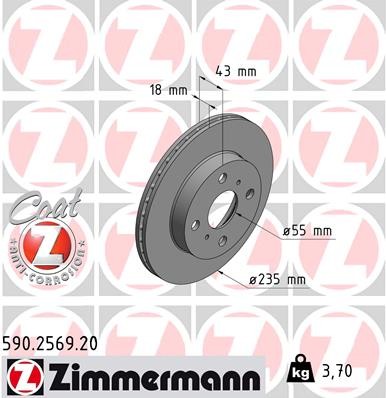 ZIMMERMANN 590.2569.20 EAN: 4250238766582.