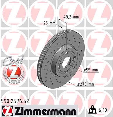ZIMMERMANN 590.2576.52 EAN: 4250238752837.