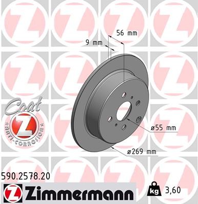 ZIMMERMANN 590.2578.20 EAN: 4250238762843.