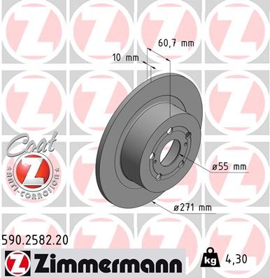 ZIMMERMANN 590.2582.20 EAN: 4250238766636.