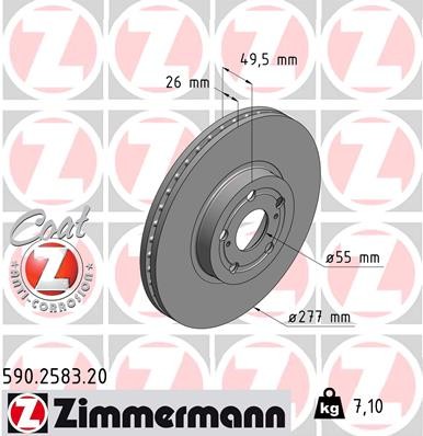ZIMMERMANN 590.2583.20 EAN: 4250238761945.