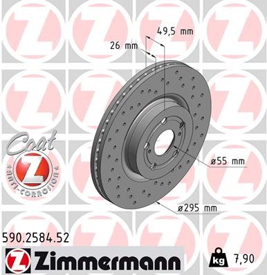 ZIMMERMANN 590.2584.52 EAN: 4250238756019.