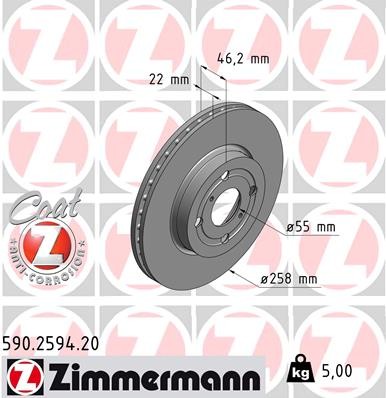 ZIMMERMANN 590.2594.20 EAN: 4250238757399.