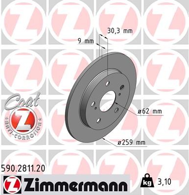 ZIMMERMANN 590.2811.20 EAN: 4250238756439.