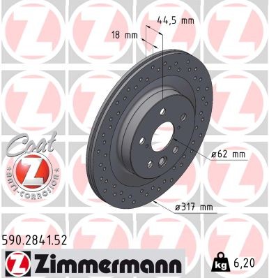 ZIMMERMANN 590.2841.52 EAN: 4250238783978.