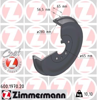 ZIMMERMANN 600.1970.20 EAN: 4250238786139.