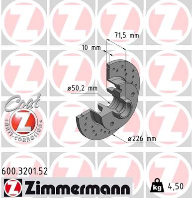 ZIMMERMANN 600.3201.52 EAN: 4250238749578.