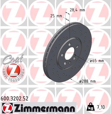 ZIMMERMANN 600.3202.52 EAN: 4250238746782.