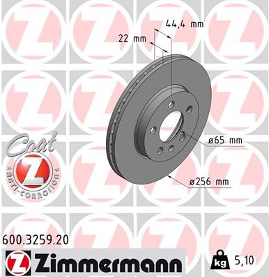 ZIMMERMANN 600.3259.20 EAN: 4250238778462.