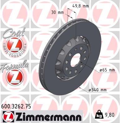 ZIMMERMANN 600.3262.75 EAN: 4250238789413.