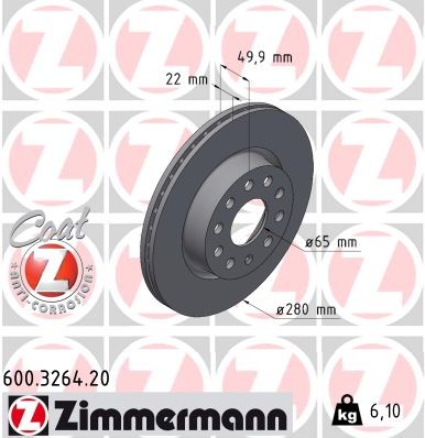 ZIMMERMANN 600.3264.20 EAN: 4250238781363.