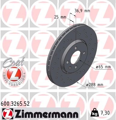 ZIMMERMANN 600.3265.52 EAN: 4250238784005.