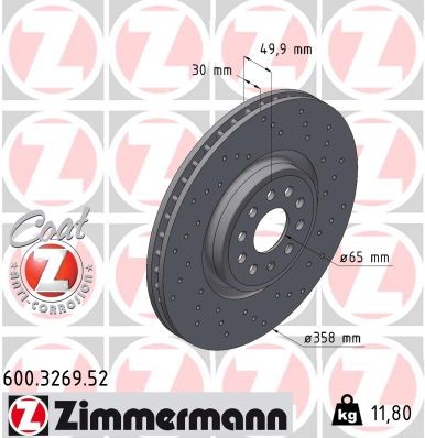 ZIMMERMANN 600.3269.52 EAN: 4250238788324.