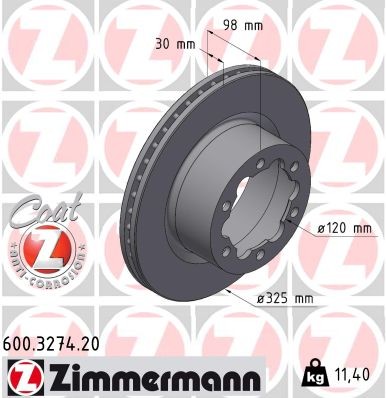 ZIMMERMANN 600.3274.20 EAN: 4250238791997.