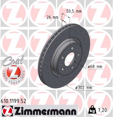 ZIMMERMANN 610.1199.52 EAN: 4250238752110.
