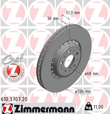 ZIMMERMANN 610.3707.20 EAN: 4250238720010.