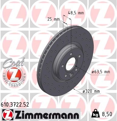 ZIMMERMANN 610.3722.52 EAN: 4250238791355.