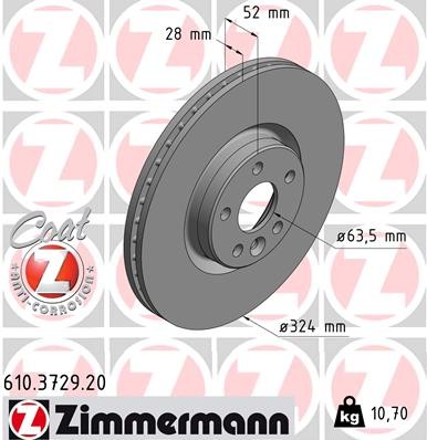 ZIMMERMANN 610.3729.20 EAN: 4250238769071.