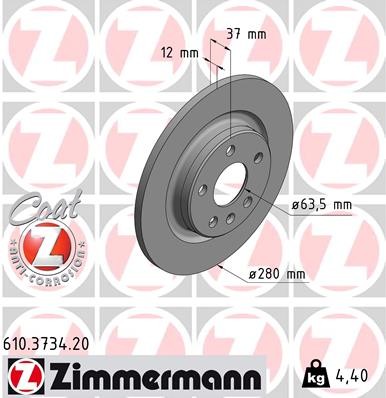 ZIMMERMANN 610.3734.20 EAN: 4250238782278.