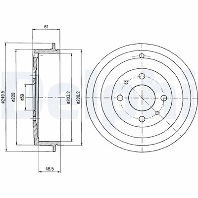 DELPHI BF366 EAN: 5012759069929.