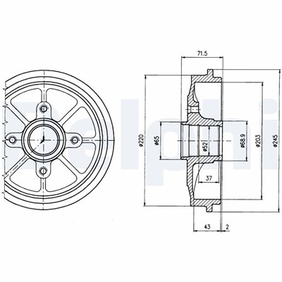 DELPHI BF484 EAN: 5012759280300.