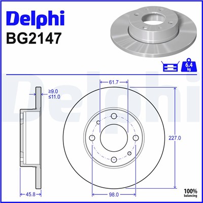 DELPHI BG2147 EAN: 5012759421468.