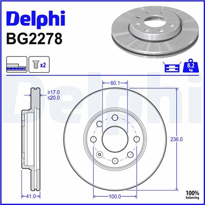 DELPHI BG2278 EAN: 5012759422779.