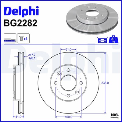 DELPHI BG2282 EAN: 5012759422816.