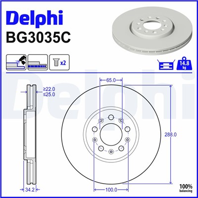 DELPHI BG3035C EAN: 5012759532089.