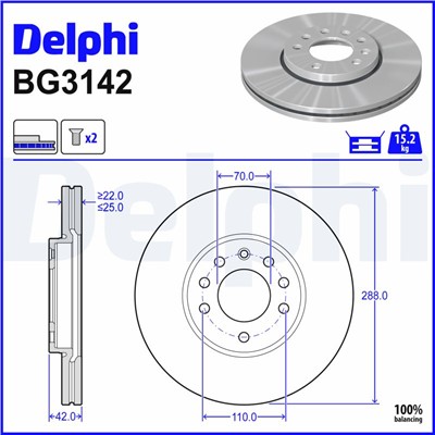 DELPHI BG3142 EAN: 5012759063804.