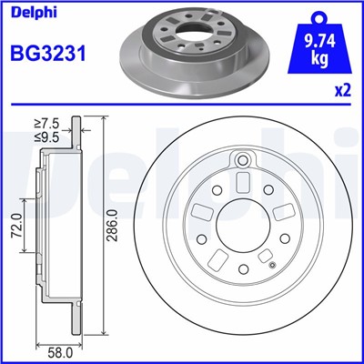 DELPHI BG3231 EAN: 5012759066829.