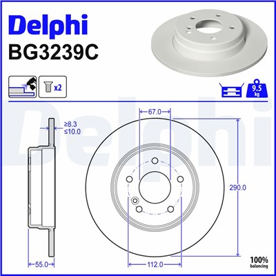 DELPHI BG3239C EAN: 5012759529966.