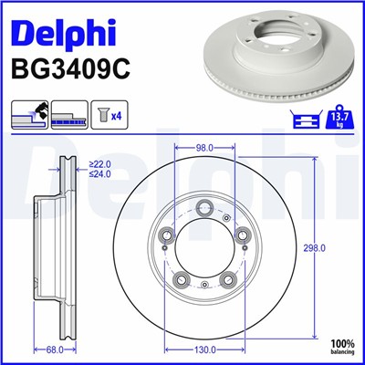 DELPHI BG3409C EAN: 5012759706732.