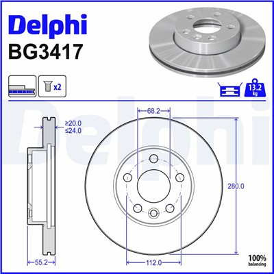DELPHI BG3417 EAN: 5012759086841.