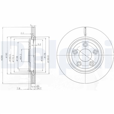DELPHI BG3512 EAN: 5012759140451.