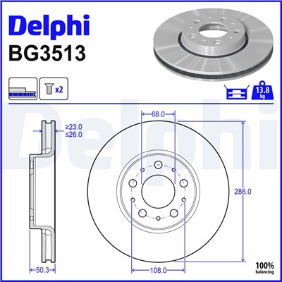 DELPHI BG3513 EAN: 5012759140468.