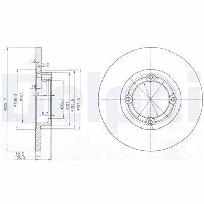 DELPHI BG3551 EAN: 5012759159347.