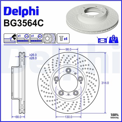 DELPHI BG3564C EAN: 5012759714966.
