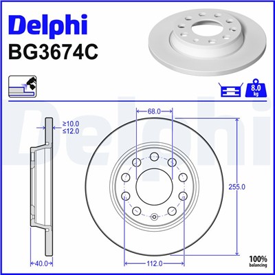 DELPHI BG3674C EAN: 5012759971451.