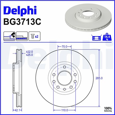 DELPHI BG3713C EAN: 5012759531846.