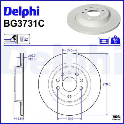DELPHI BG3731C EAN: 5012759533598.