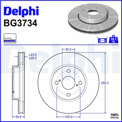 DELPHI BG3734 EAN: 5012759288979.
