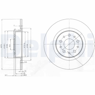 DELPHI BG3857 EAN: 5012759308769.