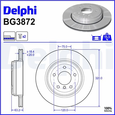 DELPHI BG3872 EAN: 5012759308912.