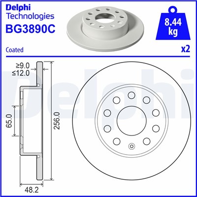 DELPHI BG3890C EAN: 5012759530016.