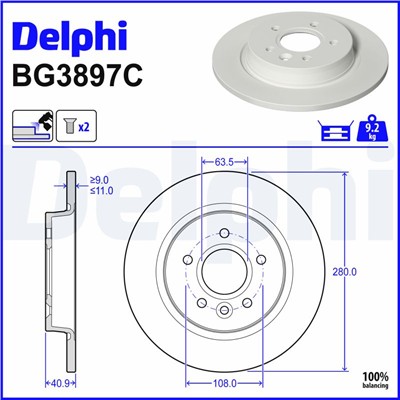 DELPHI BG3897C EAN: 5012759531815.