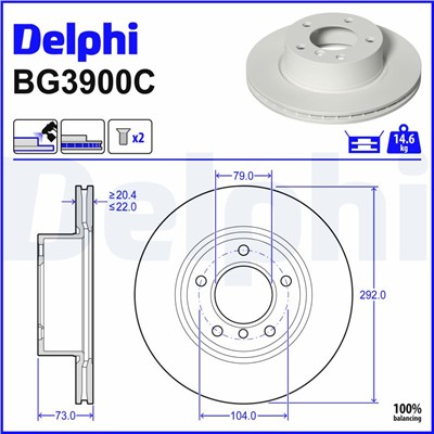 DELPHI BG3900C EAN: 5012759529829.