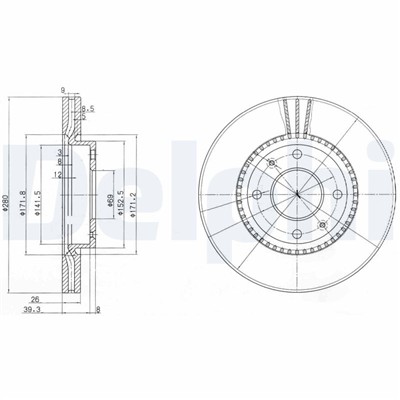 DELPHI BG4013 EAN: 5012759385937.