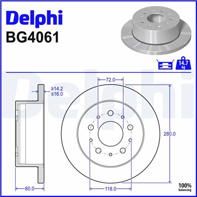 DELPHI BG4061 EAN: 5012759396094.